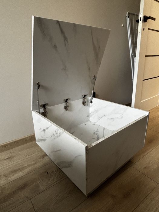 Stolik kawowy biały 60x60x40