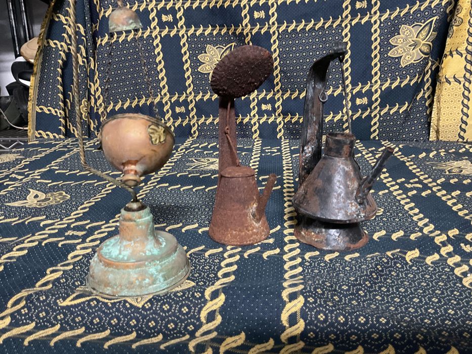 Conjunto de 3 Candeias antigas