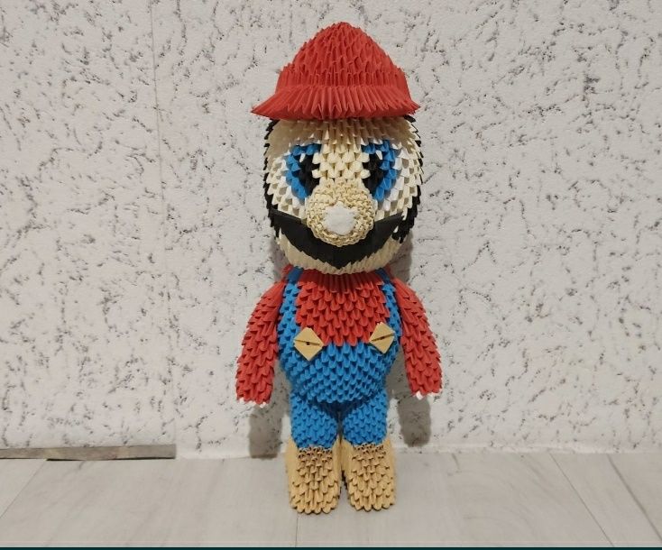 Mario Bros origami modułowe 3D