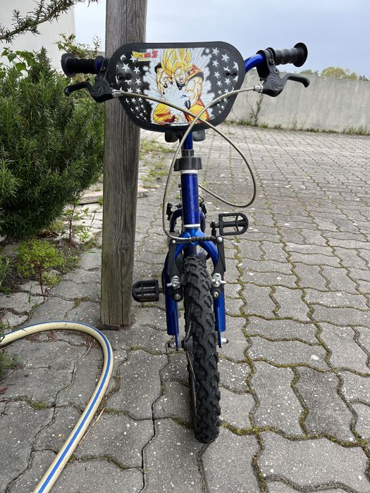 Bicicleta de criança BMX Dino roda 14 com motivos Dragon Ball Z