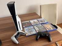 Playstation 5 slim z napedem z walizka i 7 grami