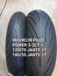 pneu seminovo mota 180/55/ jante 17 Michelin pilot power 3-2ct