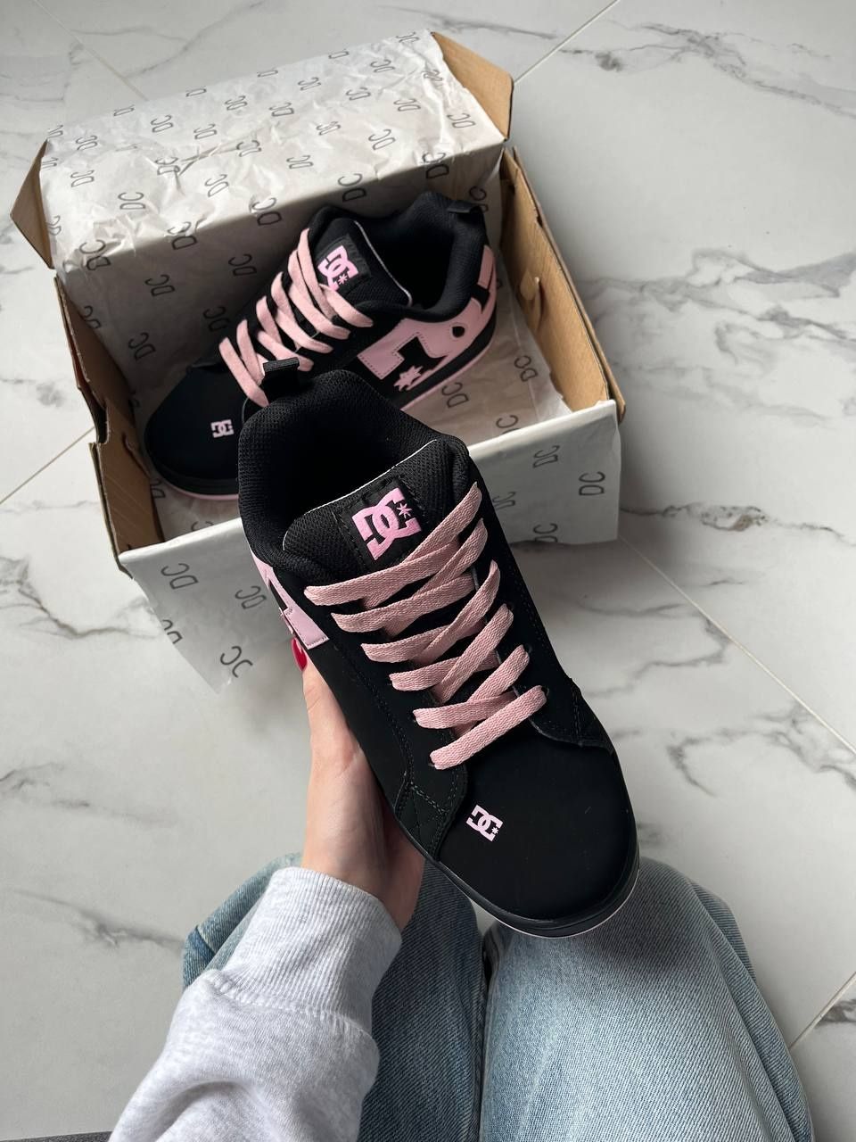 р36-40 Кросівки DC Court Graffik Black Pink