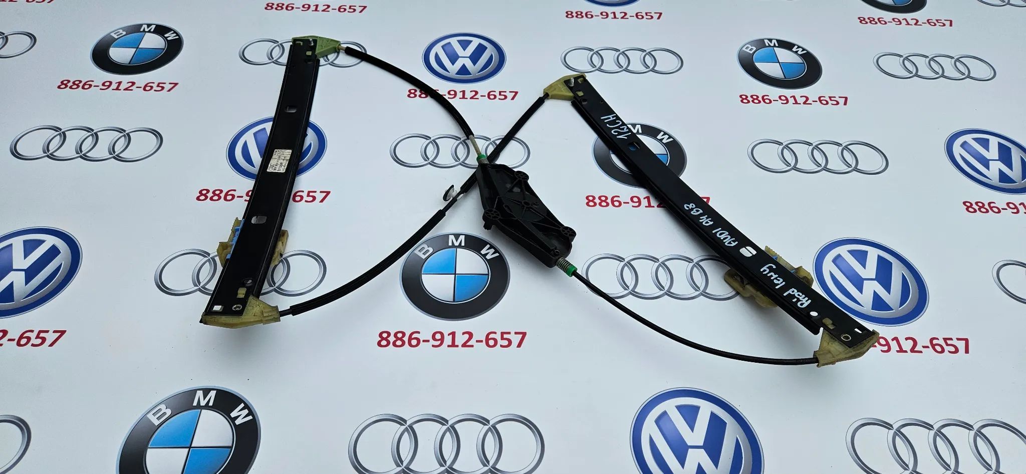 Audi A4 B8 Podnośnik szyby przód lewy Linki podnośnika szyby przedniej lewej 8K0837461