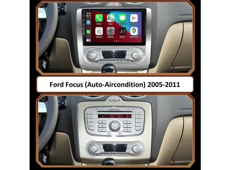 Radio samochodowe Android Ford Focus (9", Auto AC) 2005.-2011