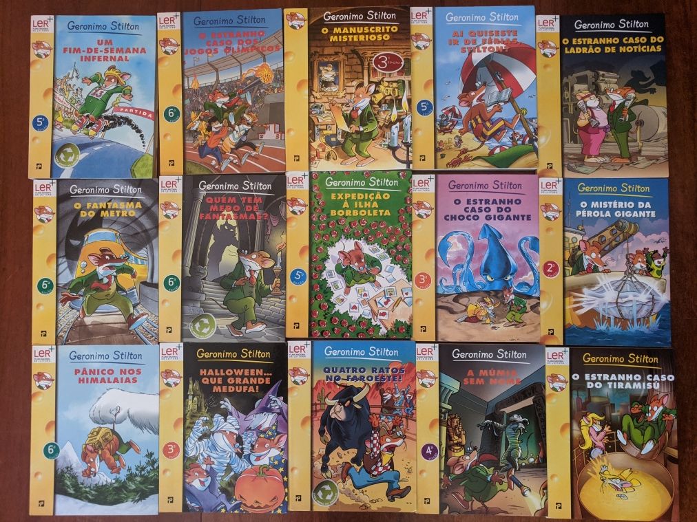 13 livros da coleção "Geronimo Stilton"