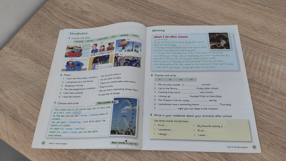 Підручник з англійської мови, Reading and writing 3