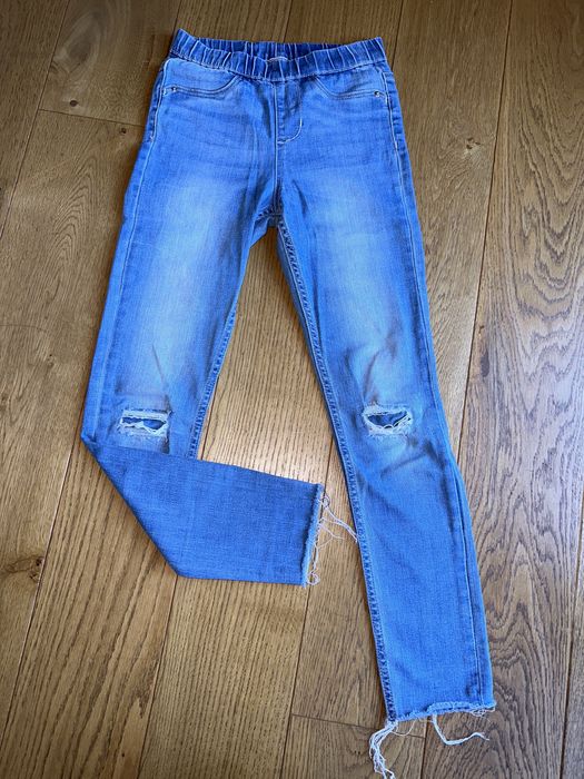 Spodnie dziecięce jeans z dziurami, rozm. 134, 8-9 lat