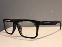 EMPORIO ARMANI czarne nowe męskie oprawki okulary zerowki filtr