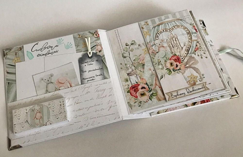 Album ciążowy scrapbooking