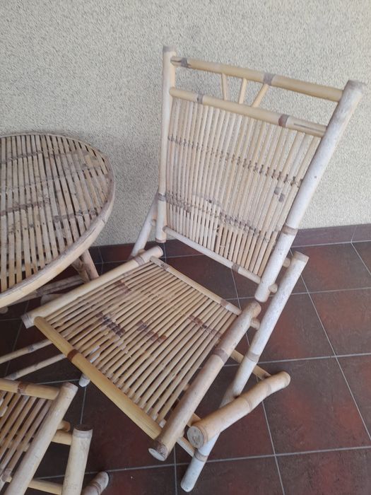 Komplet ogrodowy bambusowy