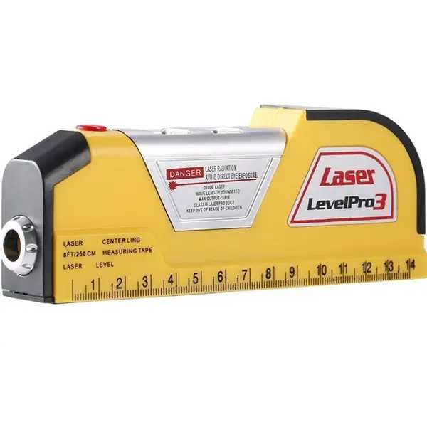 Лазерний рівень Easy Fix Laser Level Pro 3 з вбудованою рулеткою