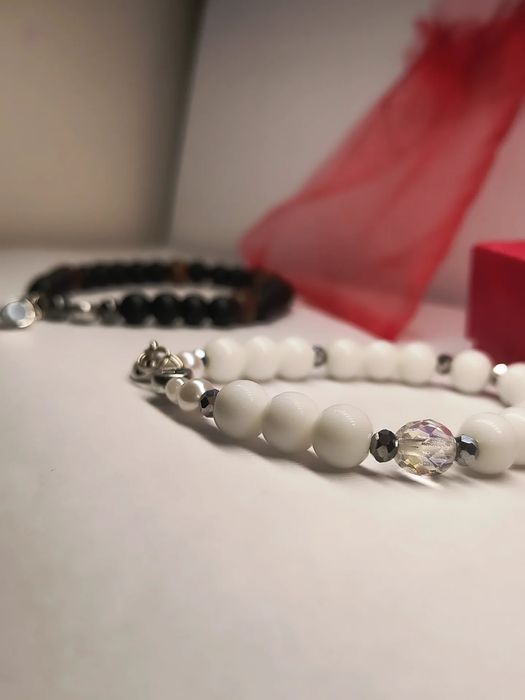 Zestaw bransoletek dla pary z Waszymi inicjałami