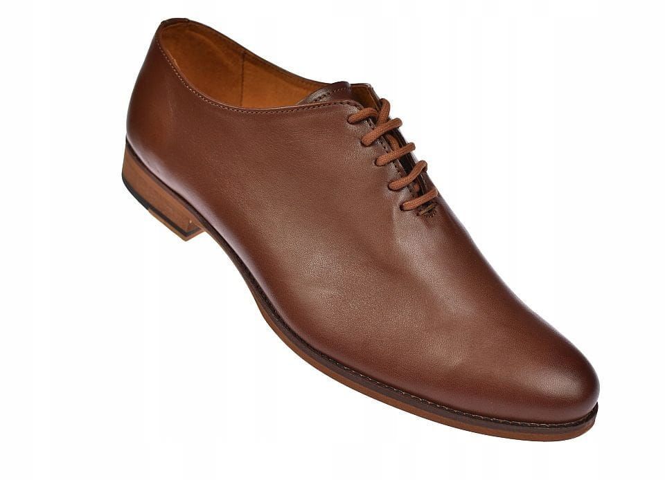 Półbuty męskie skórzane sznurowane Polskie M54 *40