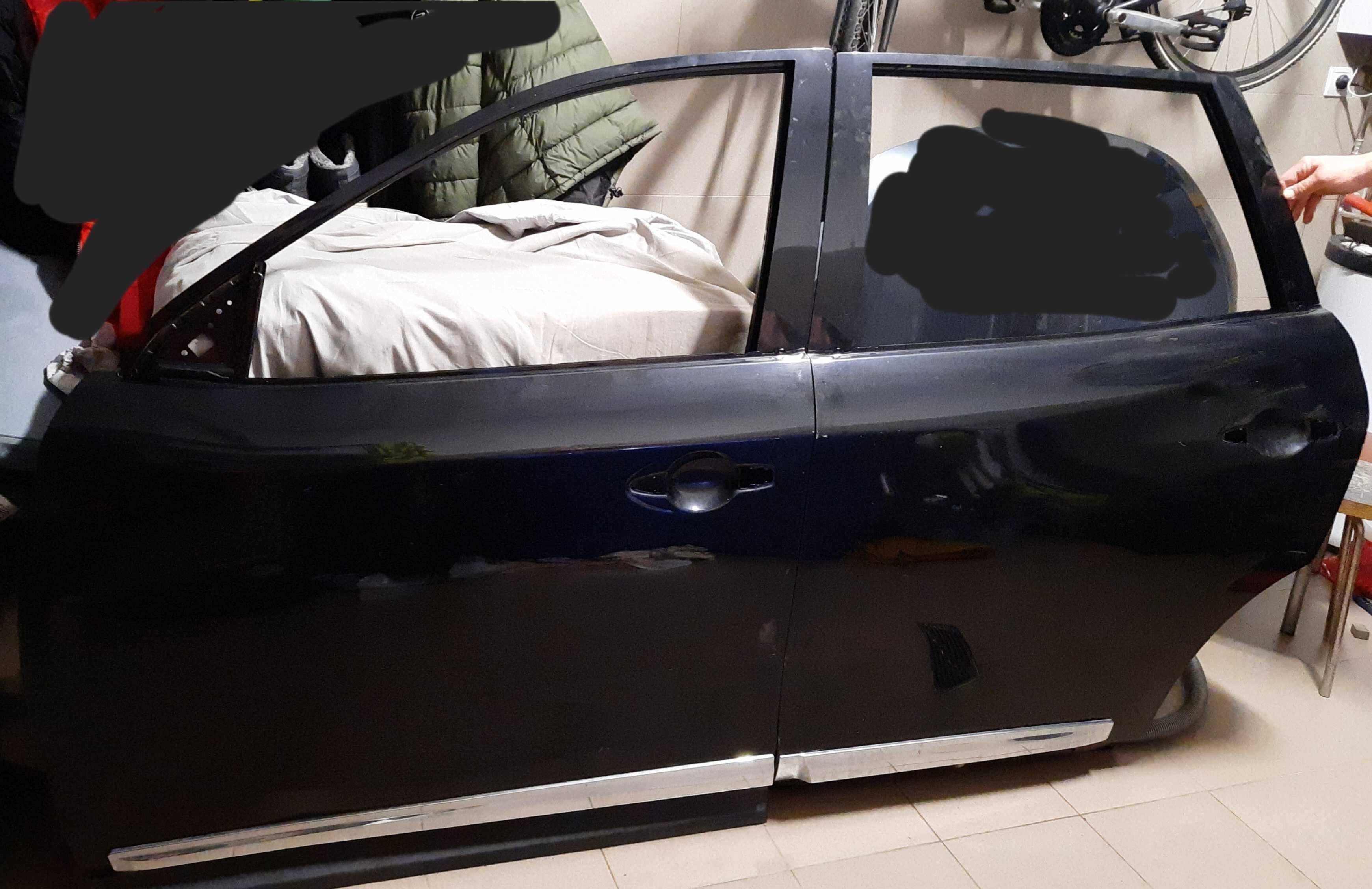 Drzwi wejściowe czarne pathfinder r52 IV 4 usa cale przod tyl