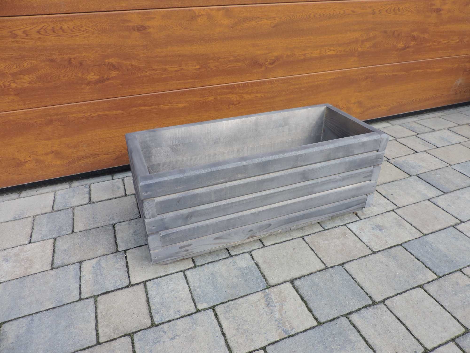 Modna szara Grafit Pergola z Donicą na Balkon Taras warzywa kwiaty