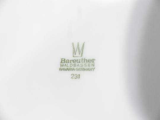 Travessa com 31/15cm porcelanas Bareuther Waldsassen da Baviera