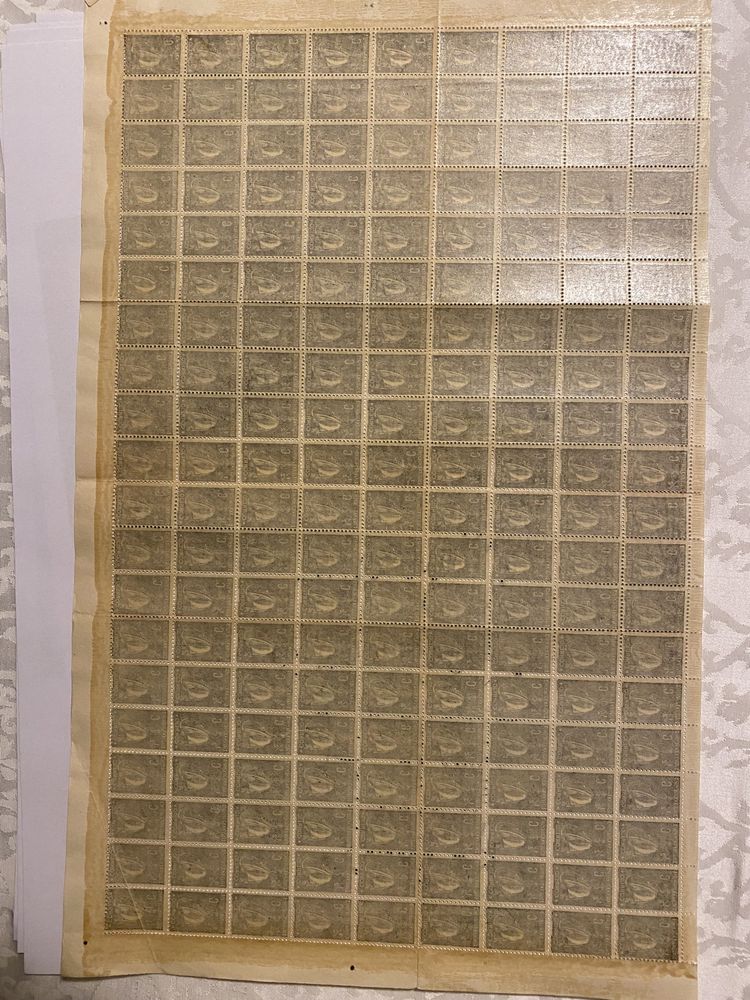 Filatelia - folha de 180 selos Ceres novos