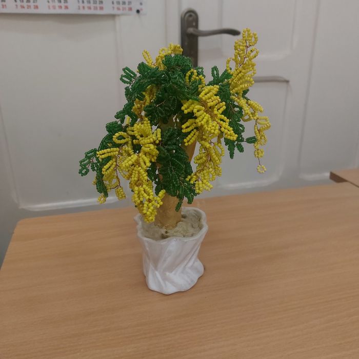 Мімоза.ручна робота, виріб з бісеру