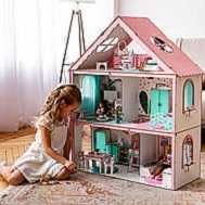 "Фантазия" кукольный домикd для барби розовый