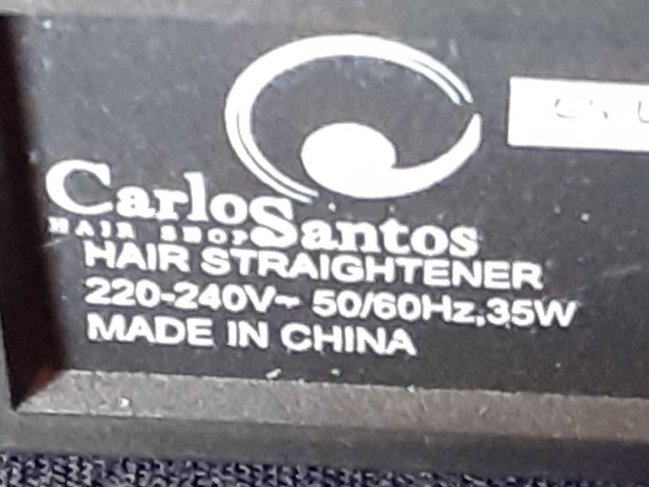 Placa de alisamento de cabelo