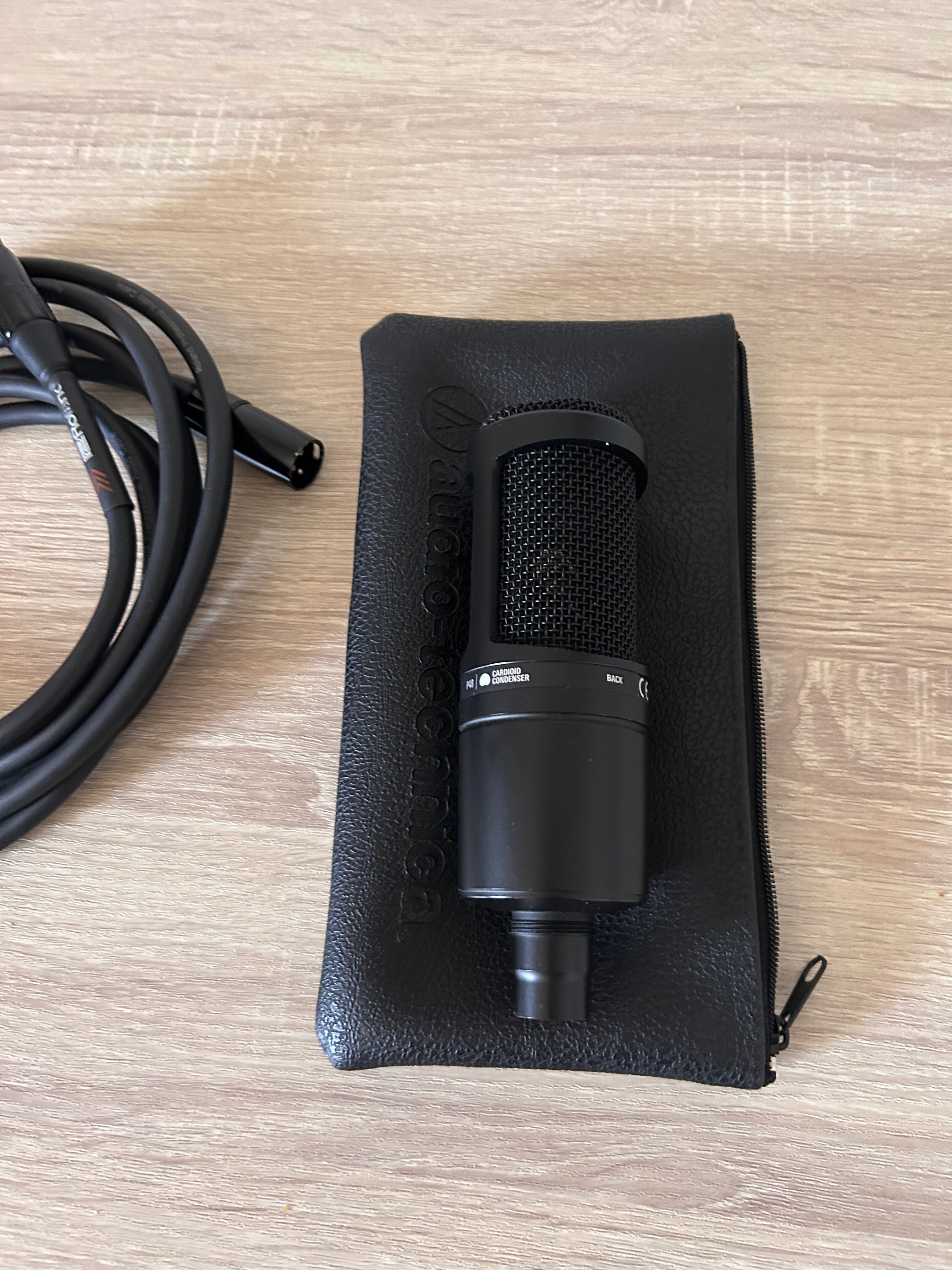 Audio-Technica AT2020 Microphone [Como Novo] [NEGOCIAVEL]