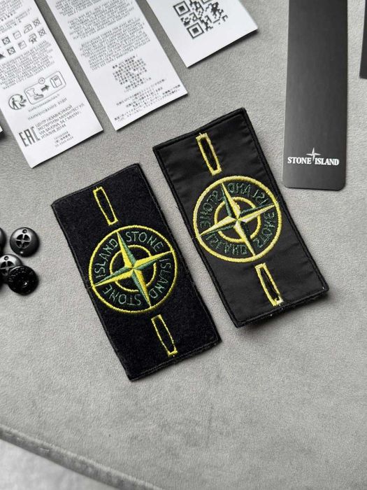 Патчі Stone Island | Патч Стон Айленд | Комплект Бирки + Гуздики