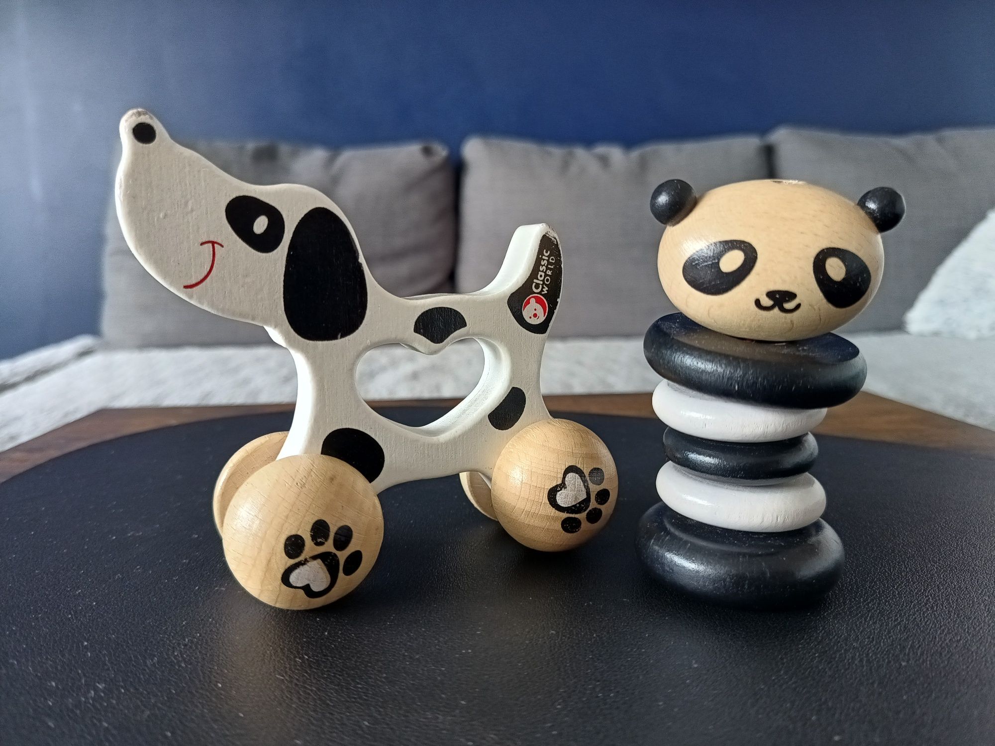 Zabawki drewniane Clissic World piesek i panda