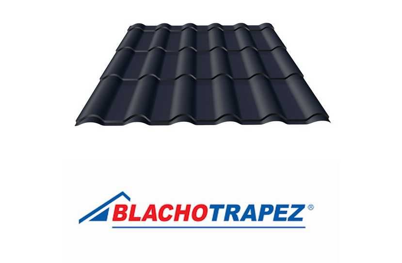Blachodachówka Blachotrapez Diament Plus czarny mat RAL9005dach blacha