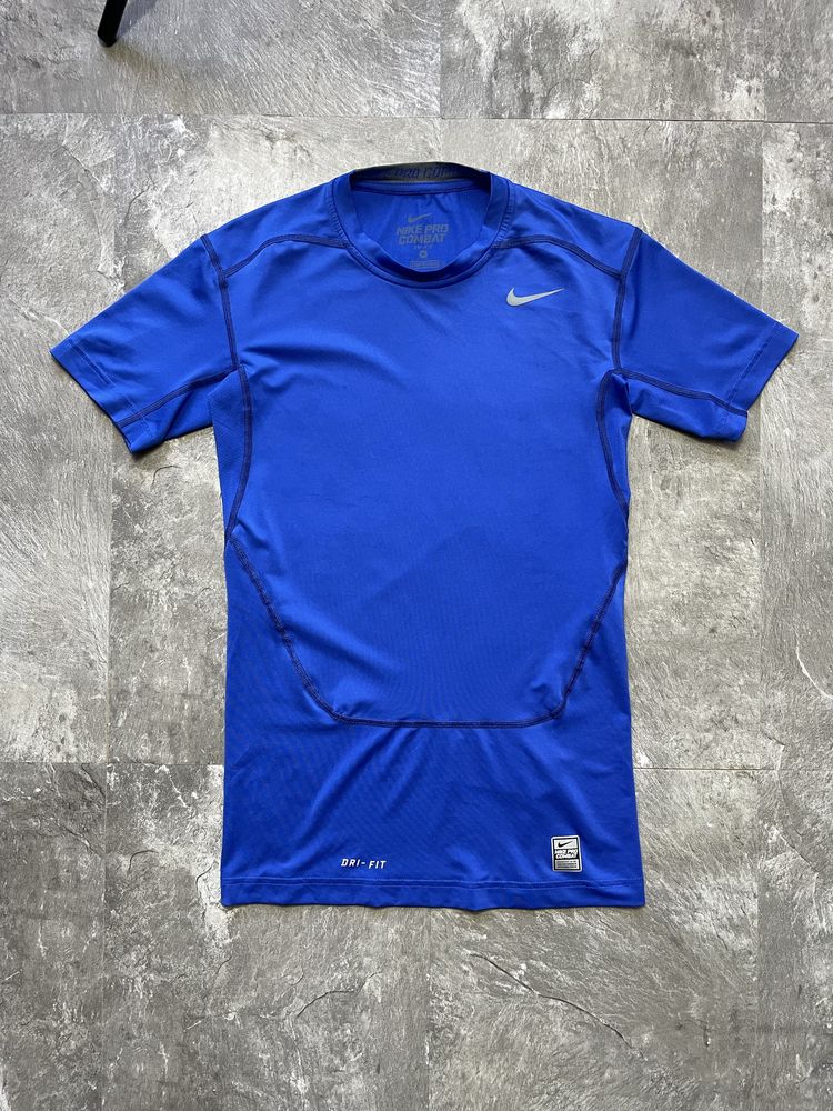 Компресійна Nike Pro Combat термо спортивна футболка рашгард в зал