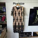 Wieczorowa sukienka 48 46 krótki rękaw plus size