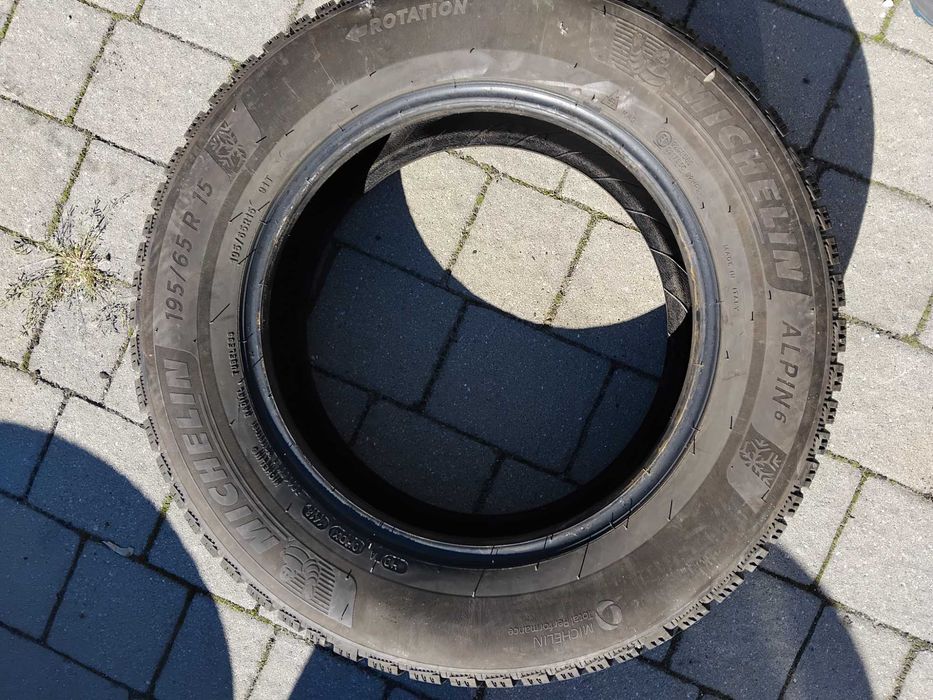 Opony zimowe Michelin Alpin6 195/65R15 91T 4x6mm 4szt.