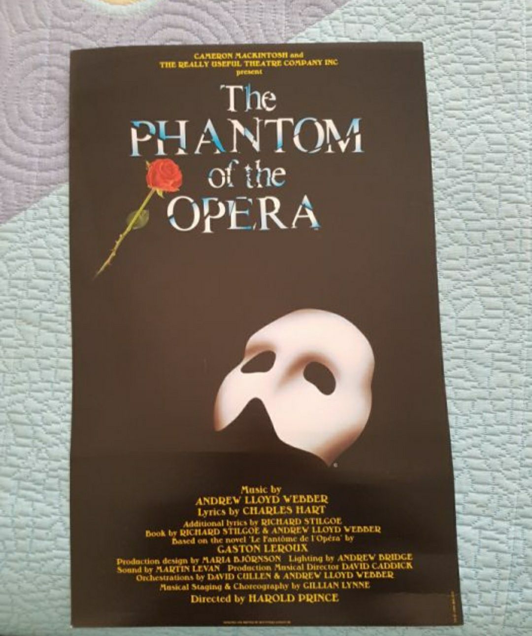 Poster original do musical Fantasma da Opera