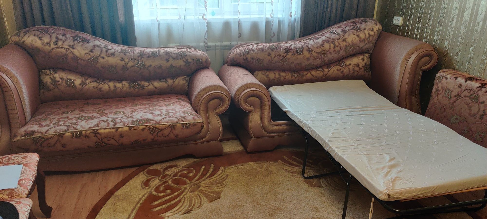 Два дивана, 1 кресло, 1 пуф, мягкий гарнитур