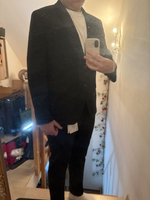 Garnitur czarny męski