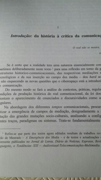 História e Crítica da Comunicação/ Francisco Rui Cádima