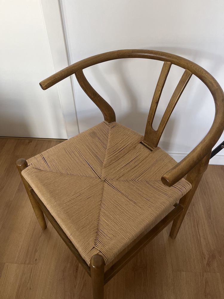 Conjunto de 2 cadeiras de mesa de refeições de carvalho