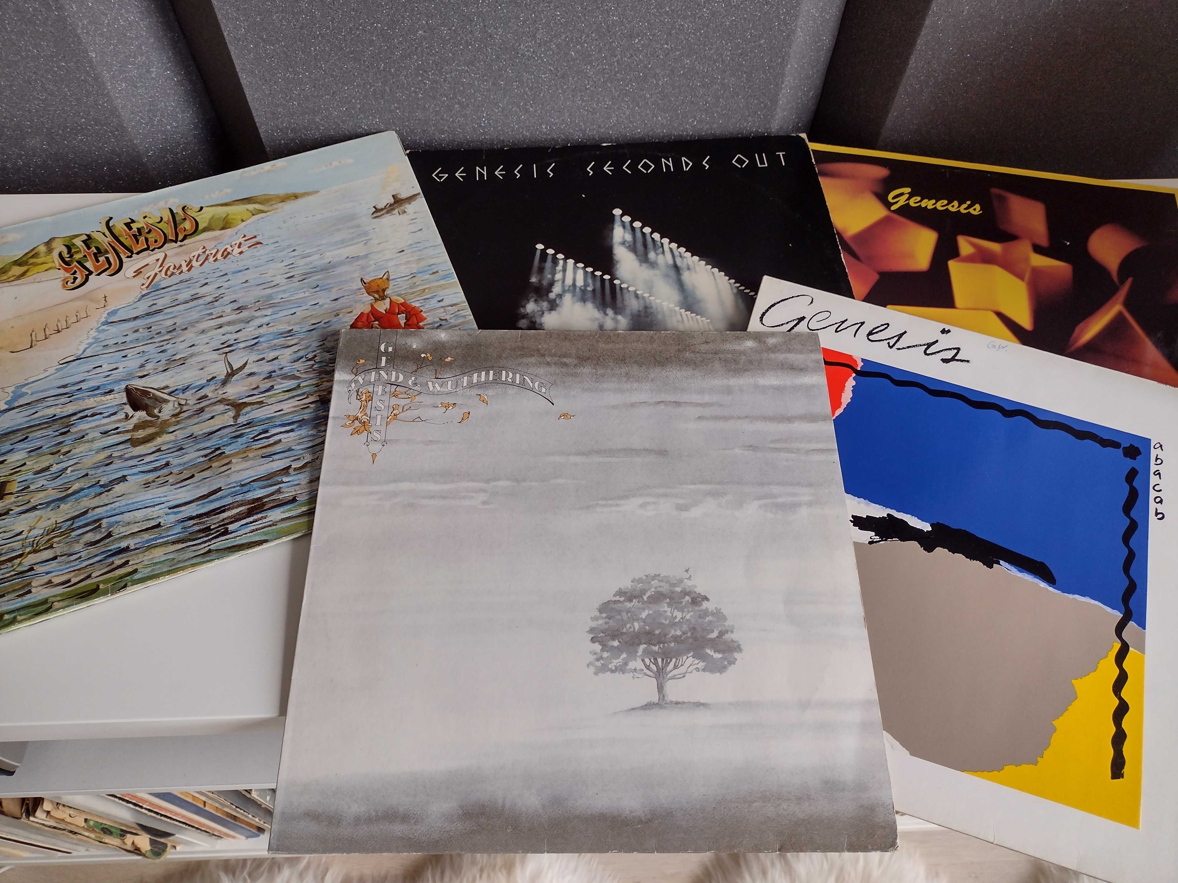 Zestaw 5LP Genesis: Foxtrot, Seconds Out, Wind & Wuthering, Abacab, 83