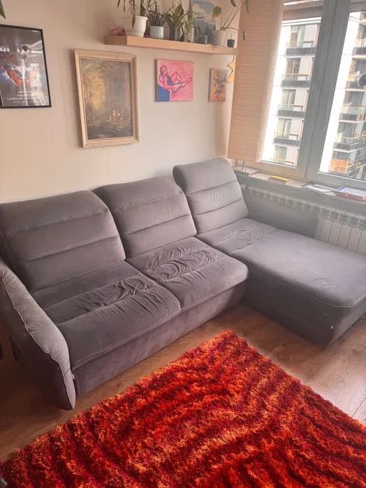 Kanapa narożnik z funkcją spania / szezlągiem