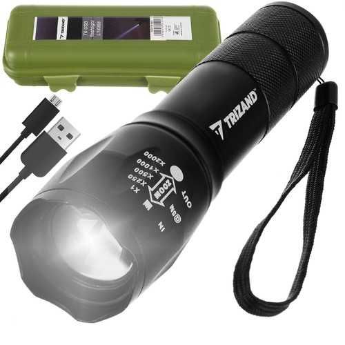 Latarka turystyczna CREE Led T6 USB L18368 LAT1008