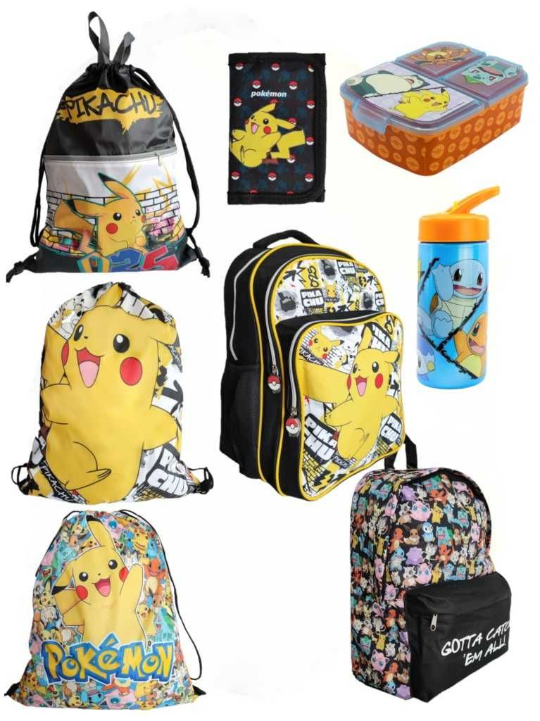 Plecak Szkolny Tornister Dziecięcy Pokemon Pikachu