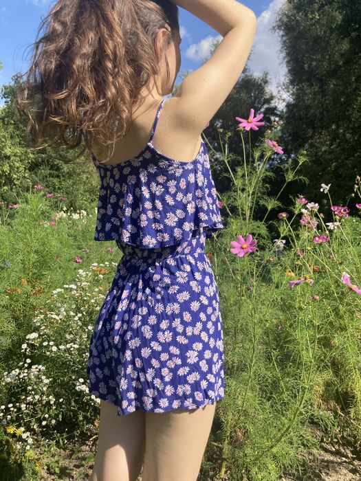 Vintage kombinezon z wiskozy