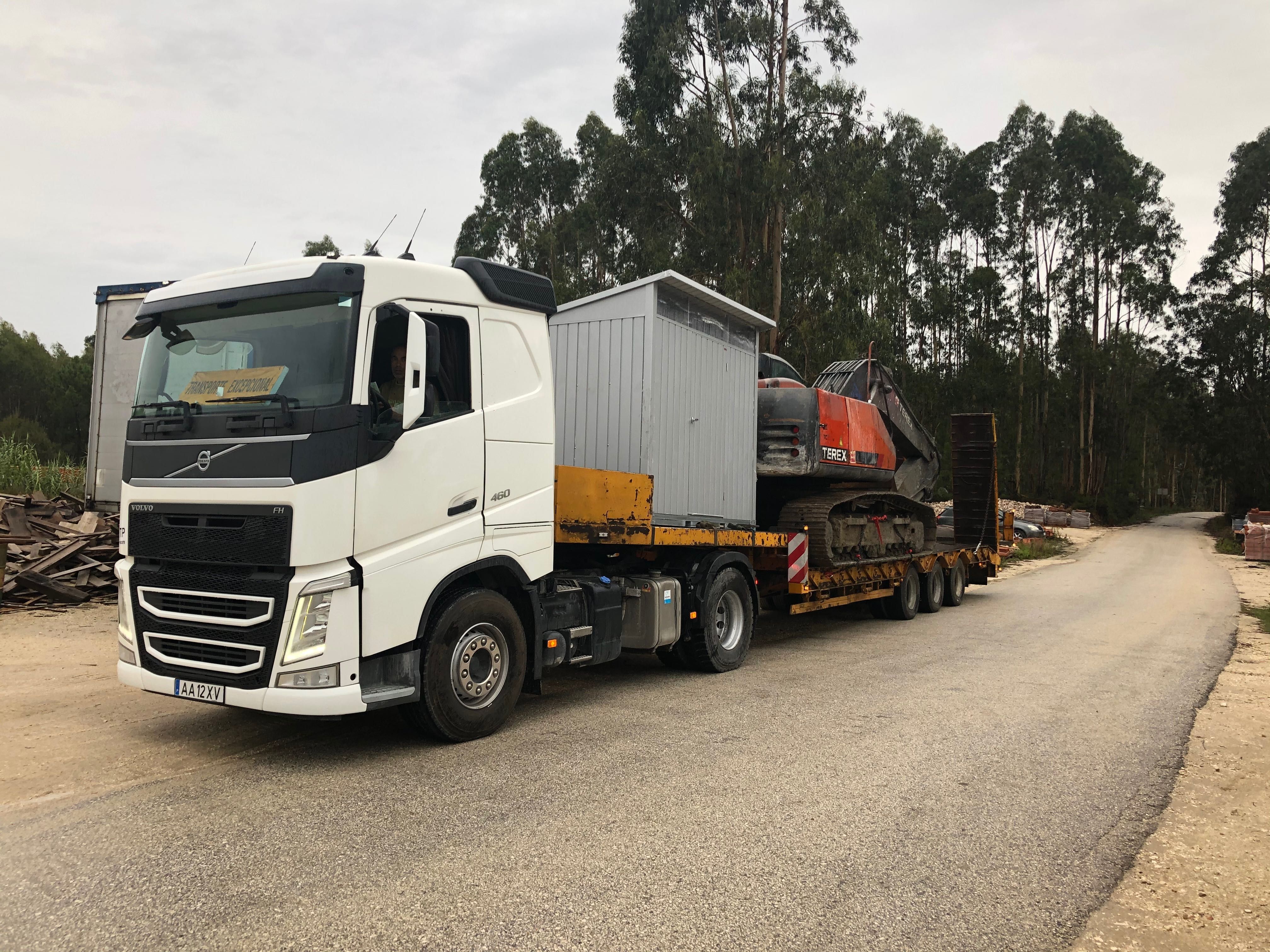 Transporte de Máquinas escavadoras