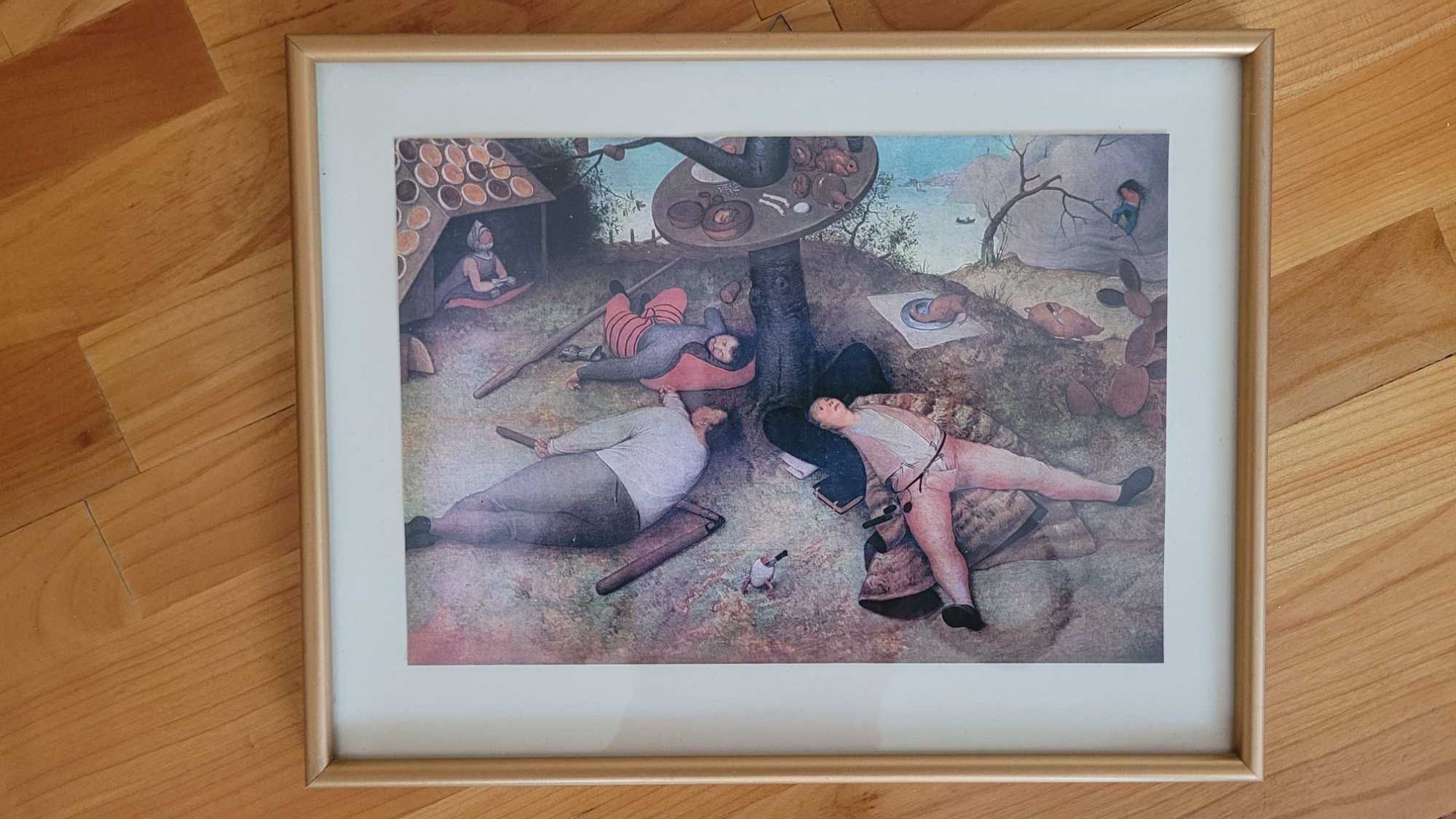 Reprodukcje w ramkach. 4 sztuki. Pieter Bruegel (starszy).