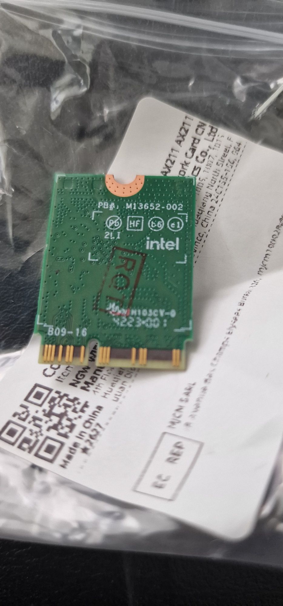 Karta WiFi ax211 6E 5374Mbps