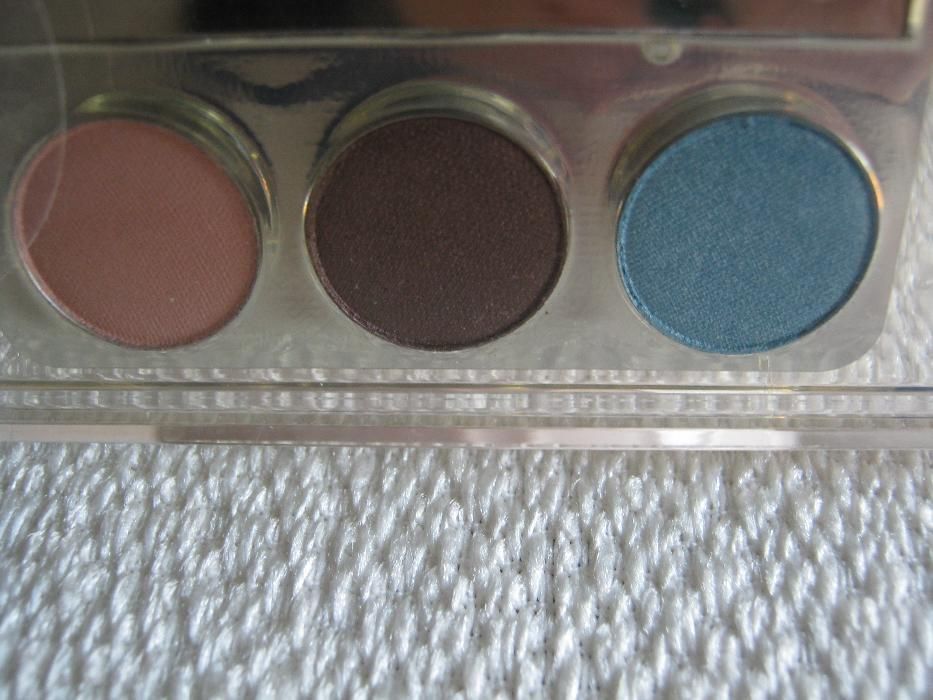 Clarins cienie paleta nude brąz turkus lusterko aplikator tanio okazja