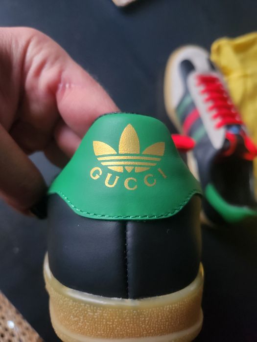Gazelle Adidas & Gucci Black Green Red