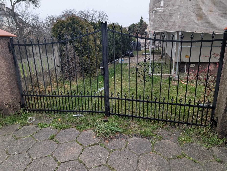 Brama, furtka i ogrodzenie kute używane z demontażu