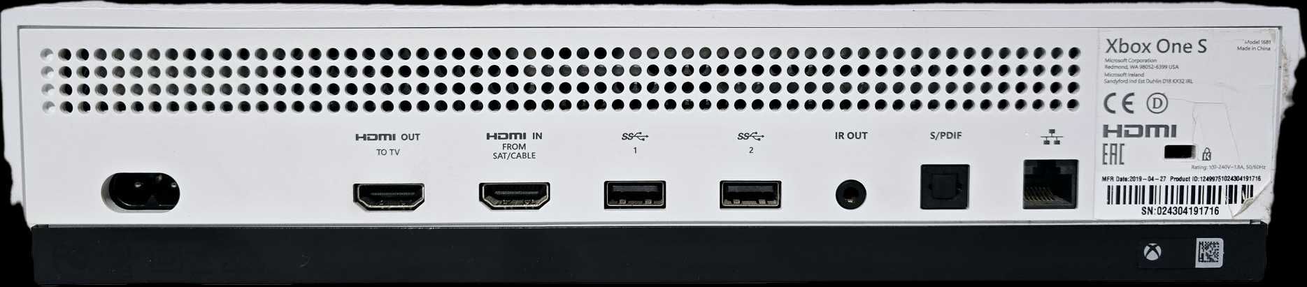 konsola XBOX ONE S 1681 / 1TB
