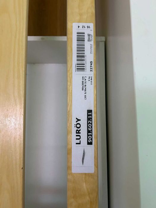 Cama 90x200 IKEA com gavetas e Estrado